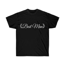 Best Man Wedding Lettering Cotton Tee