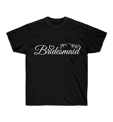 Bridesmaid Lettering Wedding T-Shirt