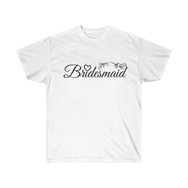 Bridesmaid Lettering Wedding T-Shirt