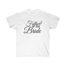 Father of the Bride Lettering Wedding T-Shirt