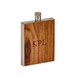 Wood Grain Flask, 3 Oz