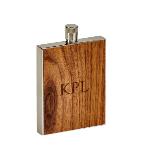 Wood Grain Flask, 3 Oz