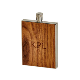 Wood Grain Flask, 3 Oz