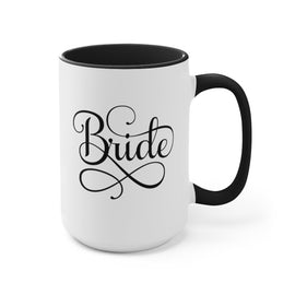 Accent Ceramic Coffee Mug 15oz - Bride Accessories, Wedding