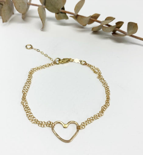 Heart Charm Bracelet