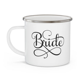 Enamel Camping Mug, Bride Accessories, Wedding