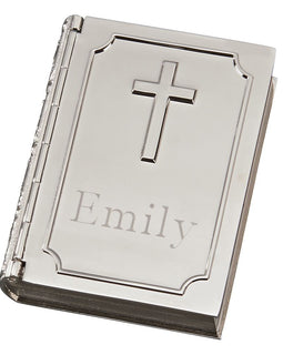 Book Shaped Box With Cross On Cover