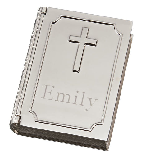 Book Shaped Box With Cross On Cover