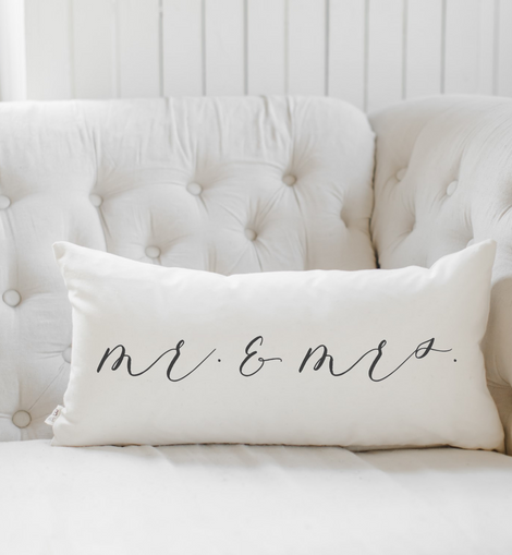 Mr. & Mrs. Lumbar Pillow