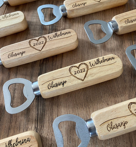 Wood Bottle Opener Wedding Favors