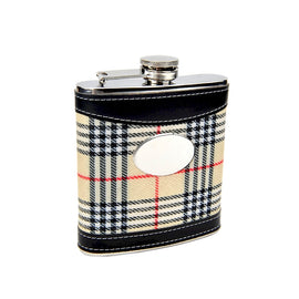 6oz Plaid Golf Flask