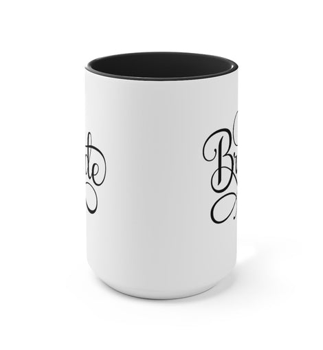 Accent Ceramic Coffee Mug 15oz - Bride Accessories, Wedding