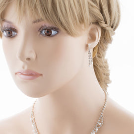 Simple Elegance Crystal & Pearl Bridal Jewelry Set