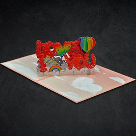 I Love You 3-D Greeting Card