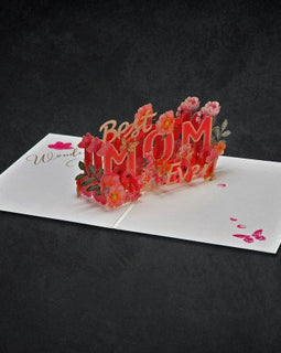 Best Mom Ever 3-D Greeting Card