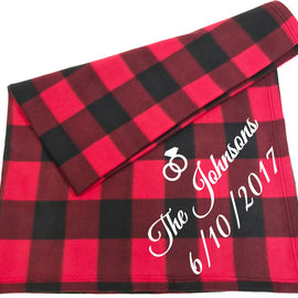 Custom Couples Blanket - Names & Date