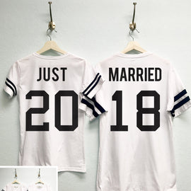 JUST MARRIED Matching Tees Set