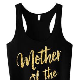 Mother of the Groom Script Tank Top with Gold