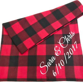 Custom Couples Blanket - Names & Date