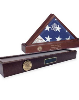 American made Pedestal for Display Flag Shadow box