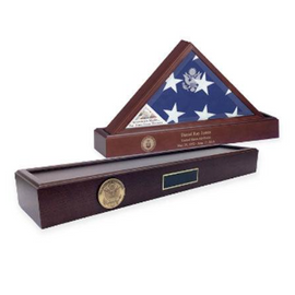 American made Pedestal for Display Flag Shadow box