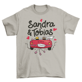 Wedding Car Text T-shirt