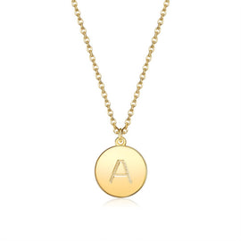 Initial Necklace in 18K Gold Plated