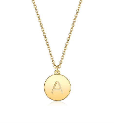 Initial Necklace in 18K Gold Plated