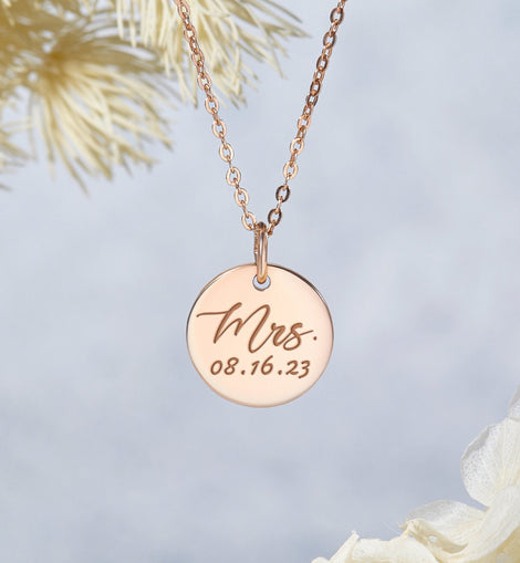 Mrs. Necklace, Gift for Bride to be, Bridal Shower Gift, Bride Jewelry