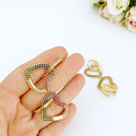 Dangle Heart Earrings, Valentine’s Day Gift, Wedding Heart Earrings,