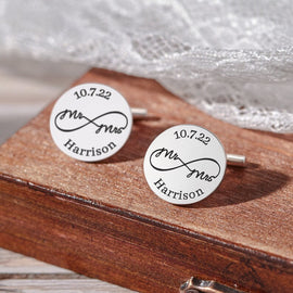 Wedding Gift For Groom, Personalized Cufflinks