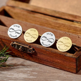 Wedding Gift For Groom, Personalized Cufflinks