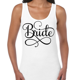 Womens Tank Top Fitness Shirt Bride Accessories, Wedding