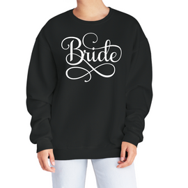 Womens Graphic Sweatshirt Bride Accessories, Wedding