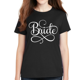 Womens Graphic T-shirt Bride Accessories, Wedding