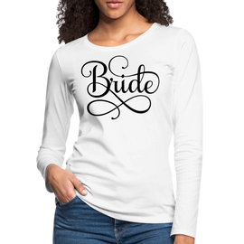 Womens Long Sleeve Graphic T-shirt, Bride Accessories, Wedding