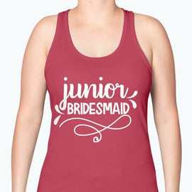 Junior Bridesmaid - Bridal and Wedding-  Racerback Tank