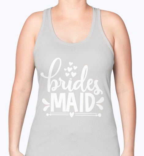 Bridesmaid  - Bridal and Wedding -Racerback Tank