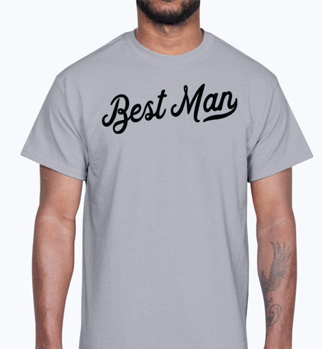 Lobster Font Best Man - Bridal and Wedding Cotton Tee