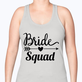 Bride Squad - Bridal and Wedding -Racerback Tank