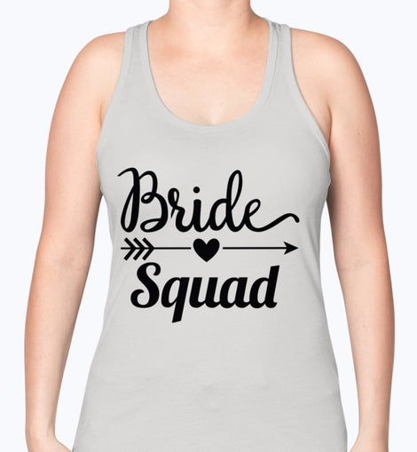 Bride Squad - Bridal and Wedding -Racerback Tank