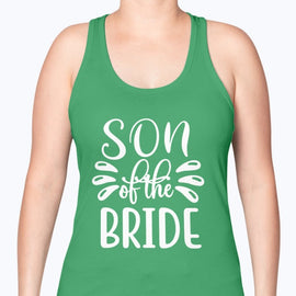 Son of the Bride - Bridal and Wedding-  Racerback Tank