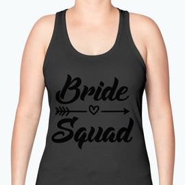 Bride Squad - Bridal and Wedding -Racerback Tank