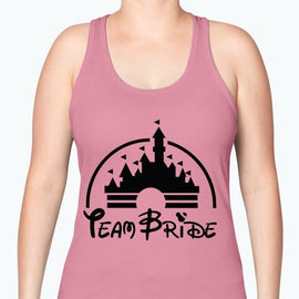 Team Bride - Bridal and Wedding -Racerback Tank