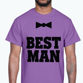 Bold Letters Best Man - Bridal and Wedding Cotton Tee