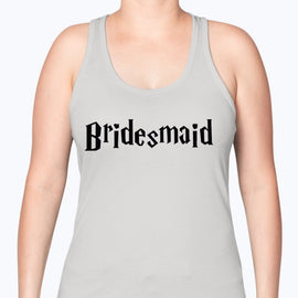 Bridesmaid  - Bridal and Wedding -Racerback Tank