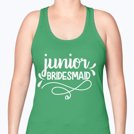 Junior Bridesmaid - Bridal and Wedding-  Racerback Tank