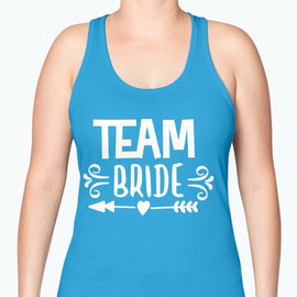 Team Bride- Bridal and Wedding -Racerback Tank