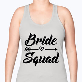 Bride Squad - Bridal and Wedding -Racerback Tank