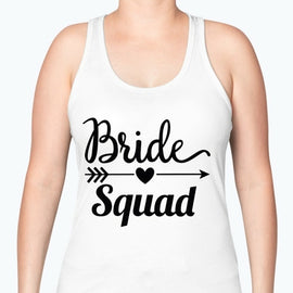 Bride Squad - Bridal and Wedding -Racerback Tank